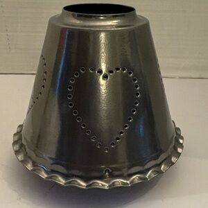 Metallic Heart Cutout Lamp Shade